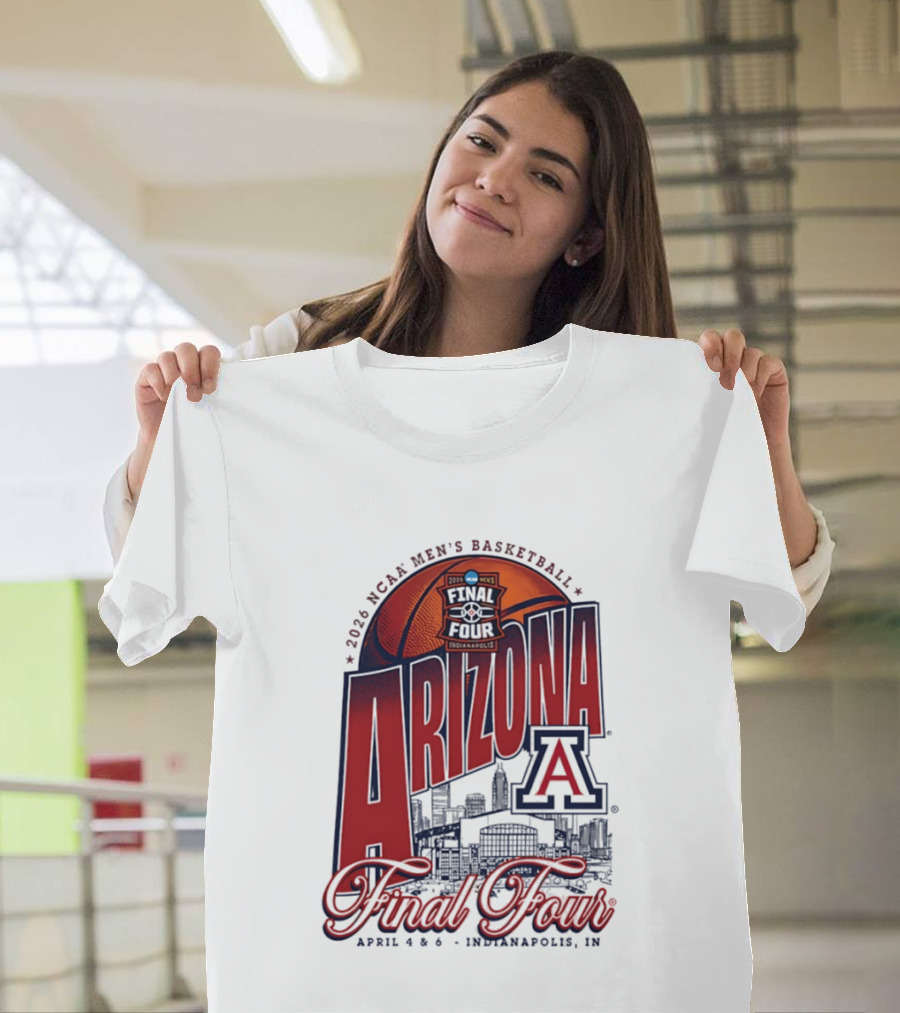 2026 NCAA Men's Basketball Arizona Wildcats Final Four Indianapolis T-Shirt