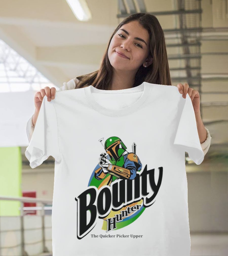 Bounty Hunter The Quicker Picker Upper Mandalorian T-Shirt