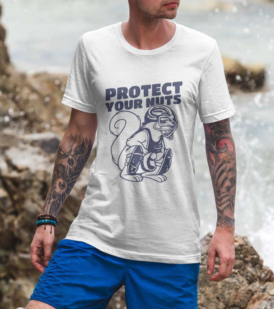 Protect Your Nuts Squirrel Catcher Mom Baseball T-Shirt