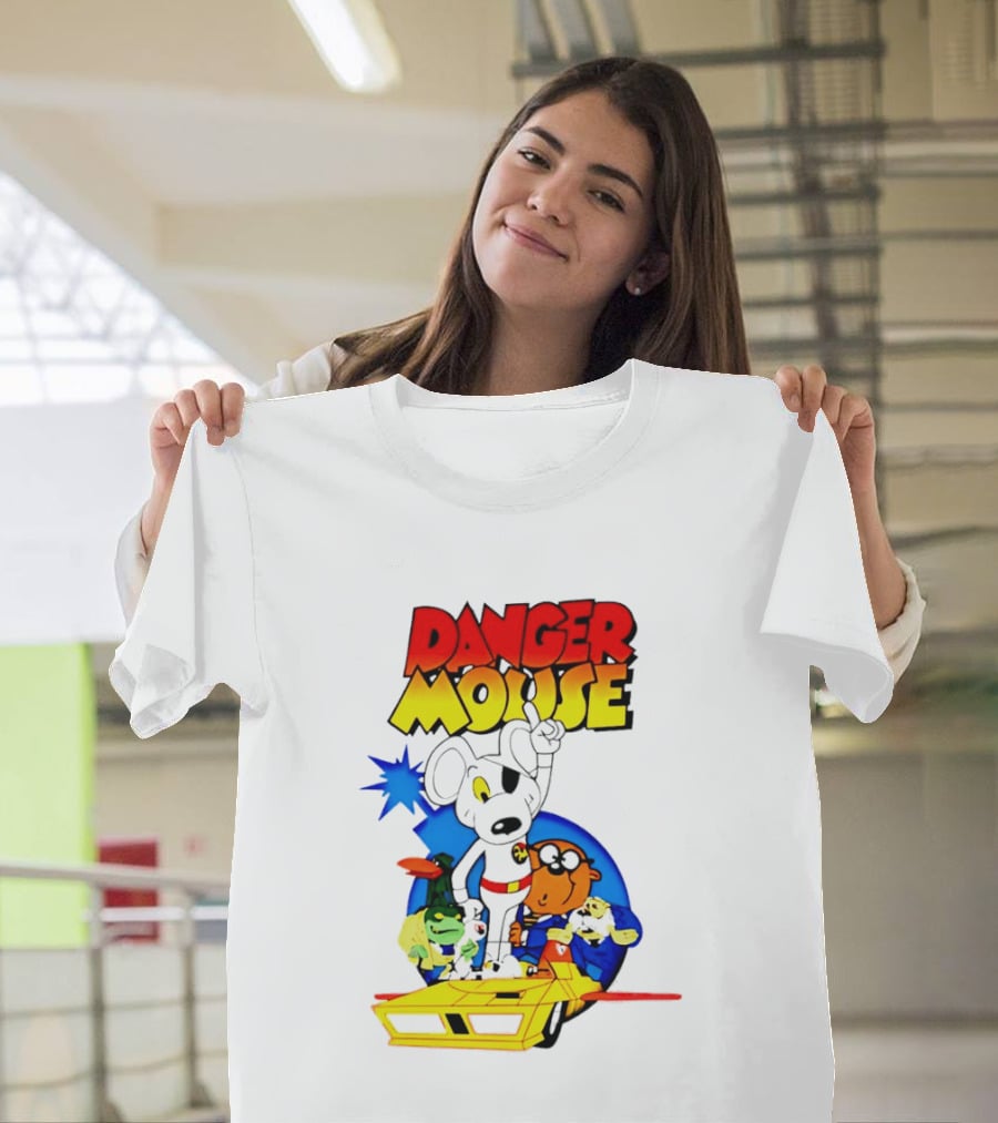 Danger Mouse Animated Character Adventure Team T-Shirt