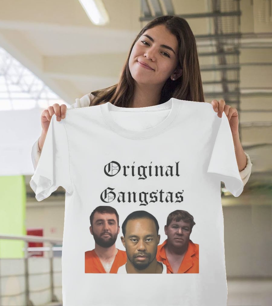 Original Gangsters Shot Scottie Scheffler Tiger Woods John Daly T-Shirt