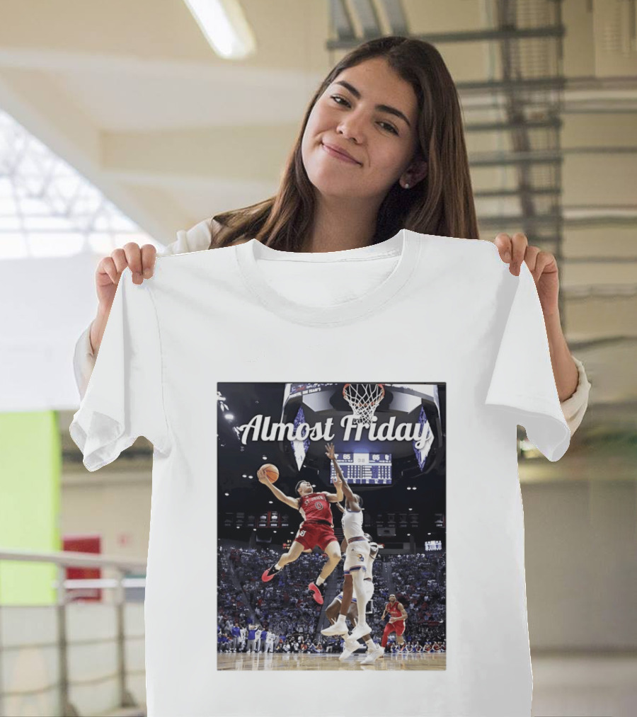 St John's Vs Kansas NCAA Basketball Almost Friday Action T-Shirt