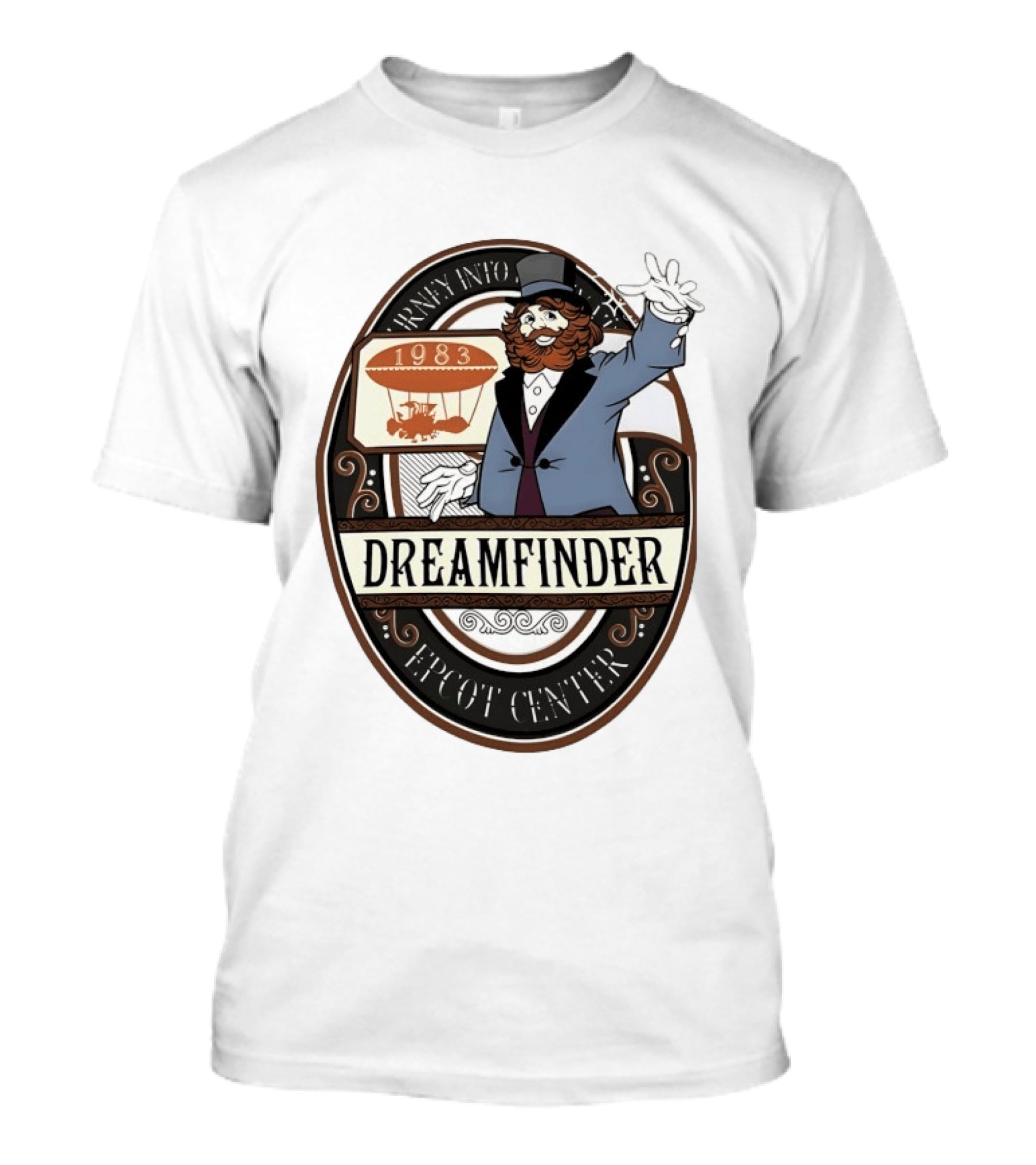 Journey Into 1983 Dreamfinder Epcot Center T-Shirt