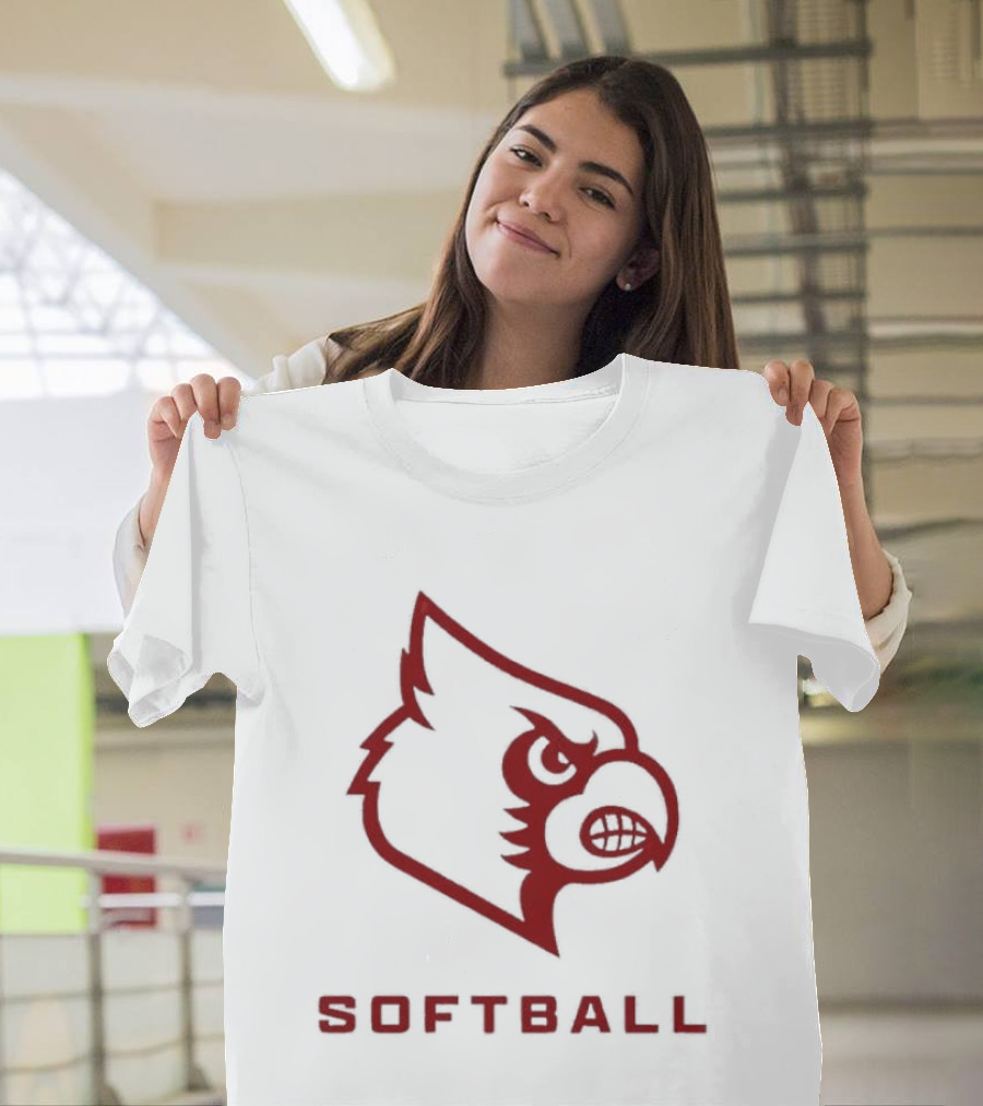 Louisville Cardinals Softball 2026 Pink Uniform T-Shirt