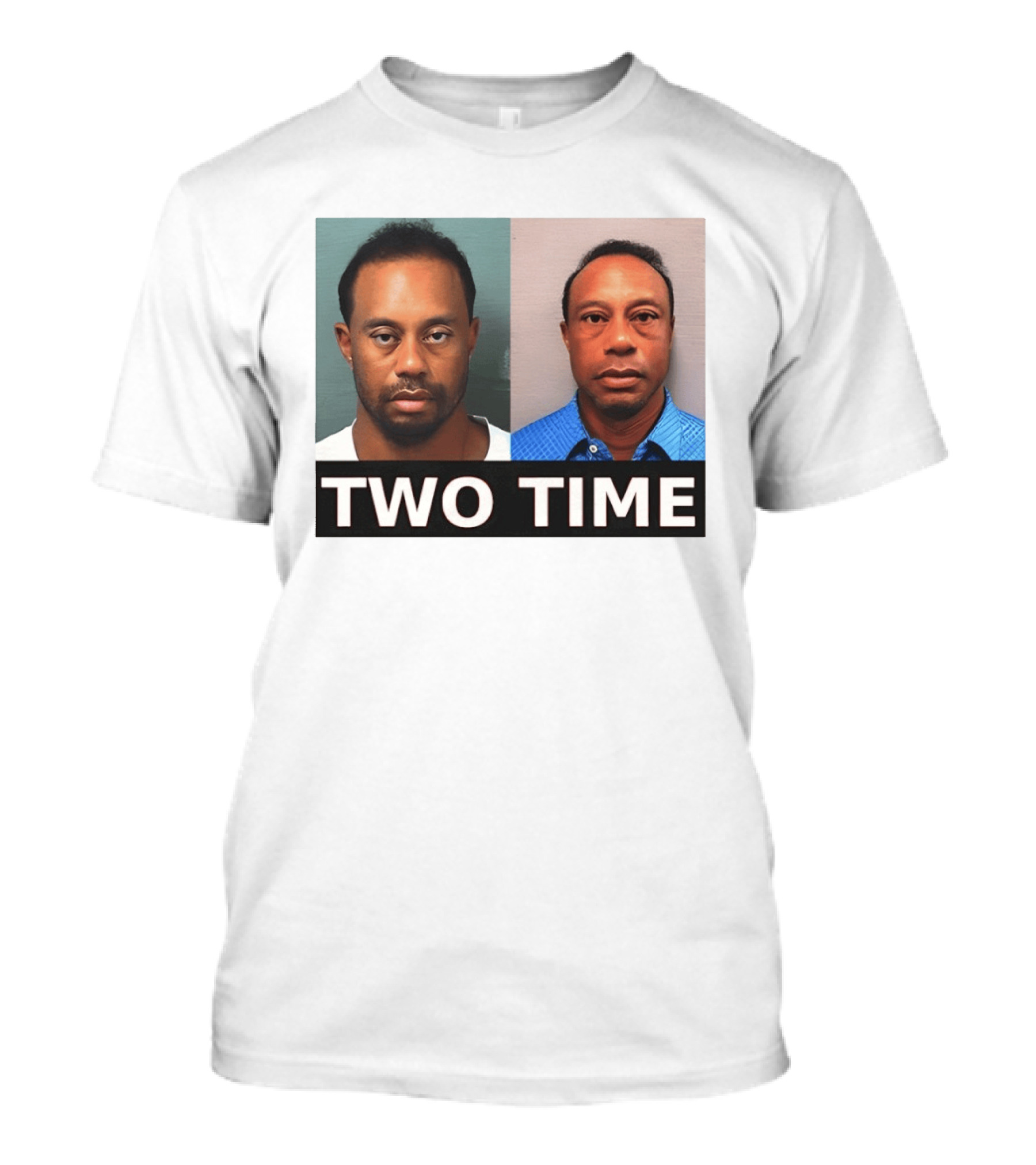 Tiger Woods Shot Two Time Meme Image T-Shirt