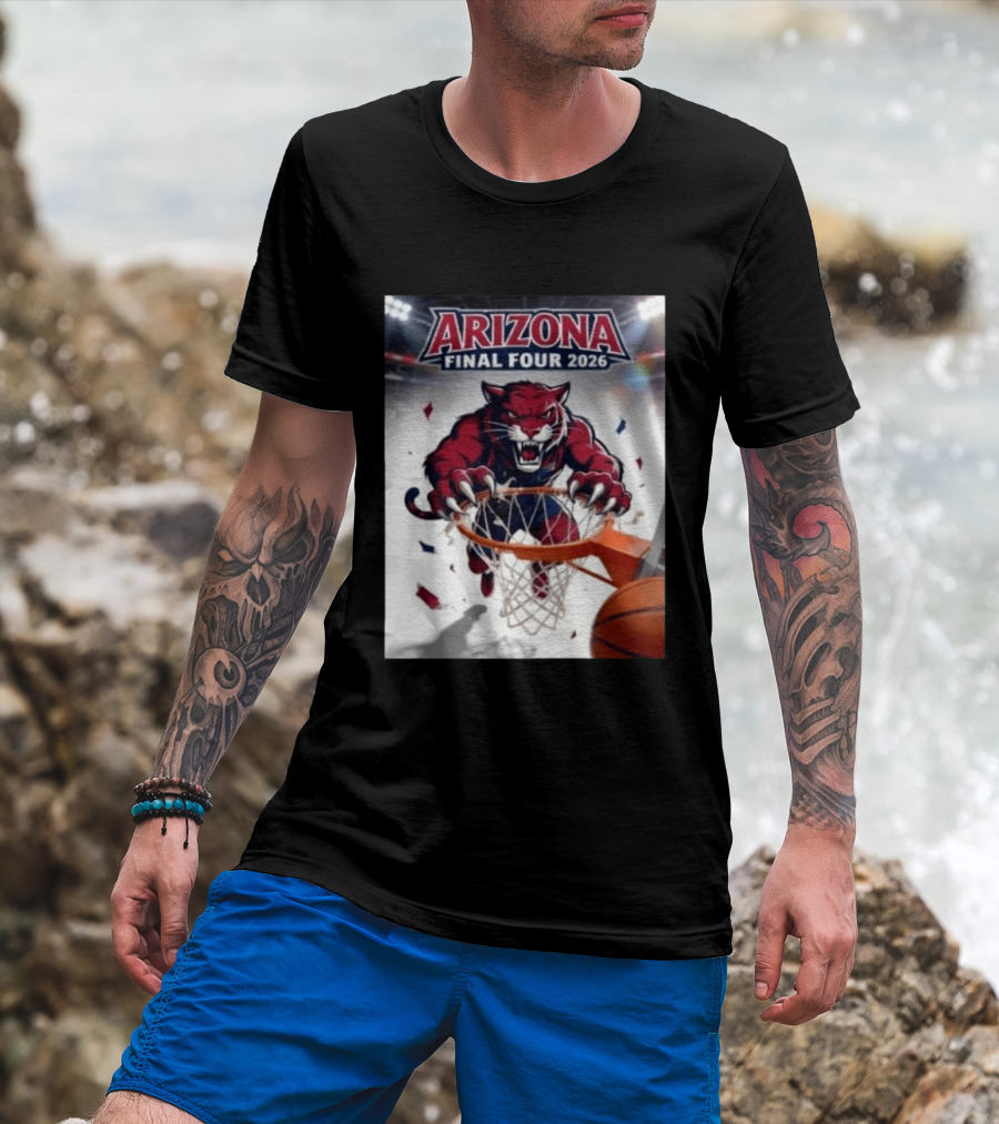 Arizona Wildcats Final Four 2026 Basketball Game Day Wildcat T-Shirt