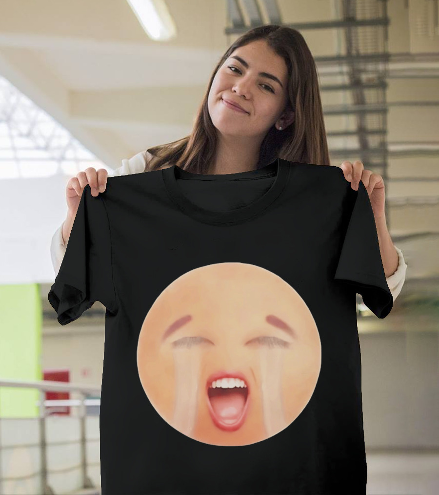 Cursed Crying Emoji Meme Face Hilarious Expression T-Shirt