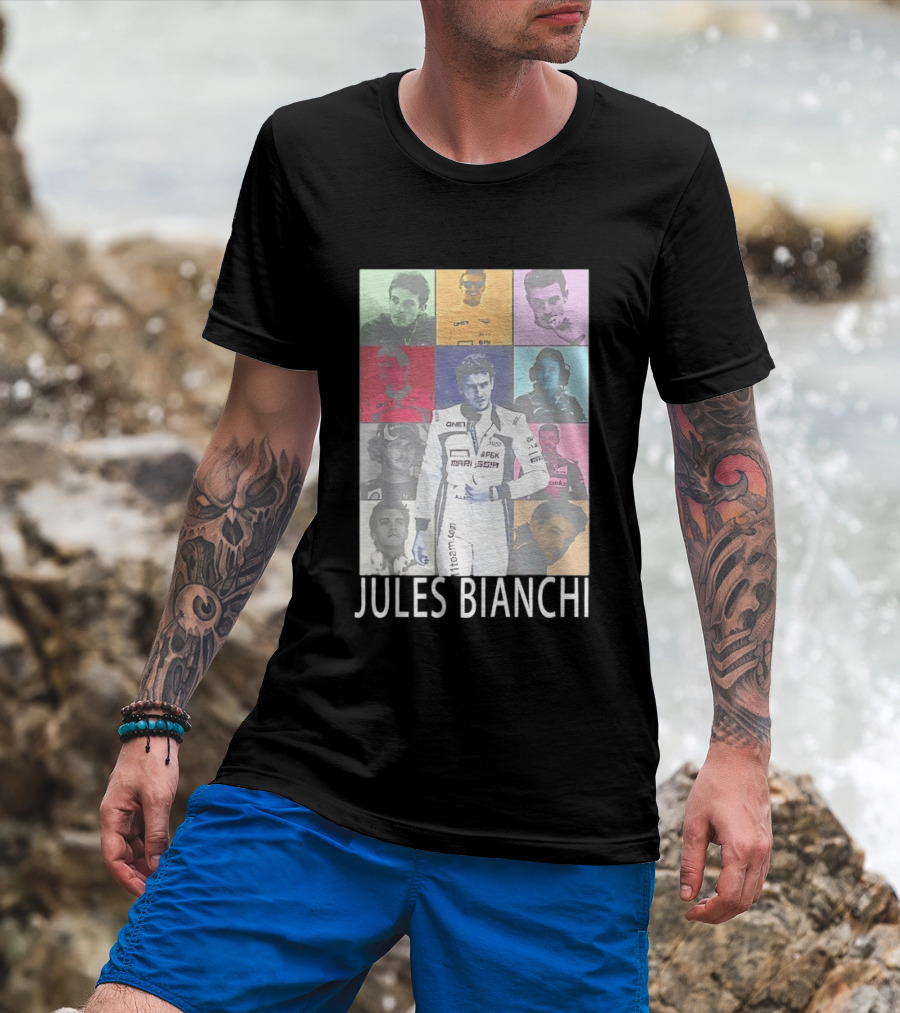 Jules Bianchi Legend The Eras Tour QNet Marussia Racing Hero Remembered T-Shirt