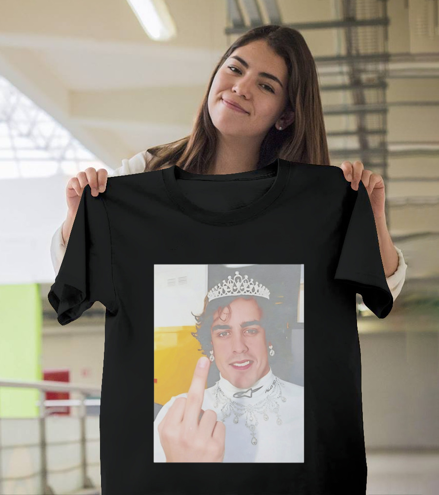 King Fernando Alonso Gesture Crown Jewel Humor T-Shirt