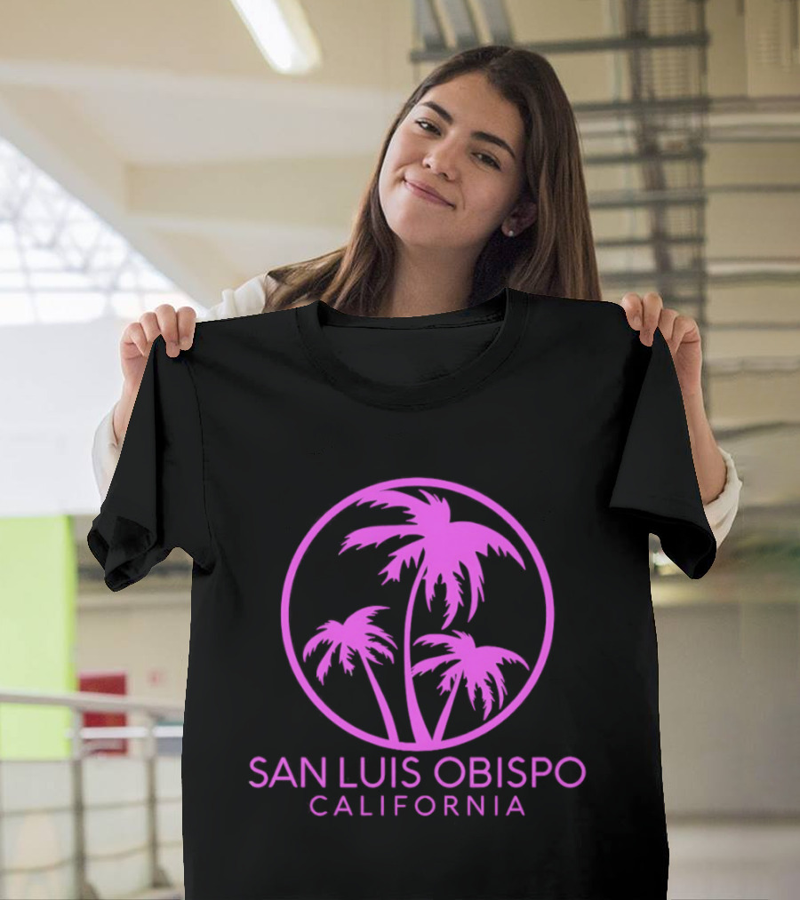 San Luis Obispo California Coconut Trees Pismo Beach Palms T-Shirt