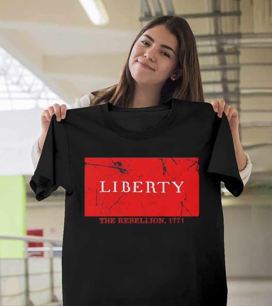 Liberty The Rebellion 1771 Red Distressed Look T-Shirt