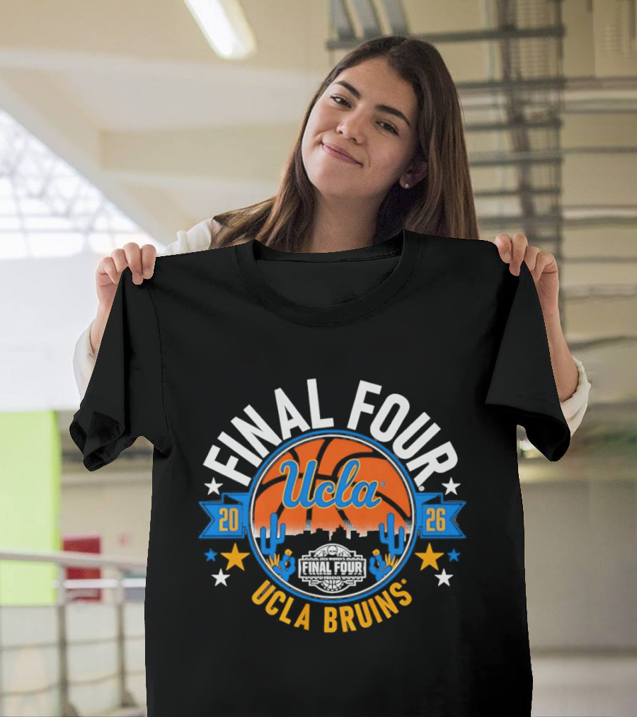 UCLA Bruins Final Four 2026 Basketball City Skyline Sunset T-Shirt