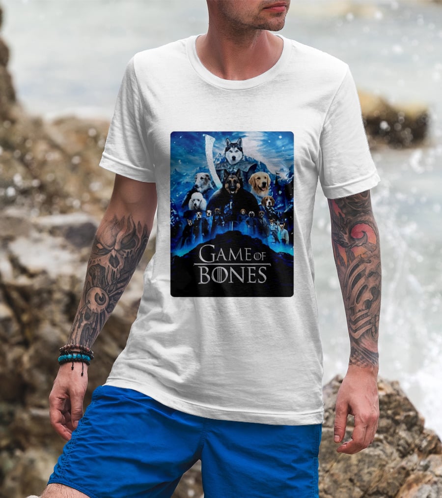 Game Of Bones Dogs Adventure With Thrones And Winter Canines T-Shirt