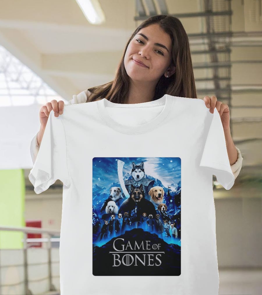 Game Of Bones Dogs Adventure With Thrones And Winter Canines T-Shirt
