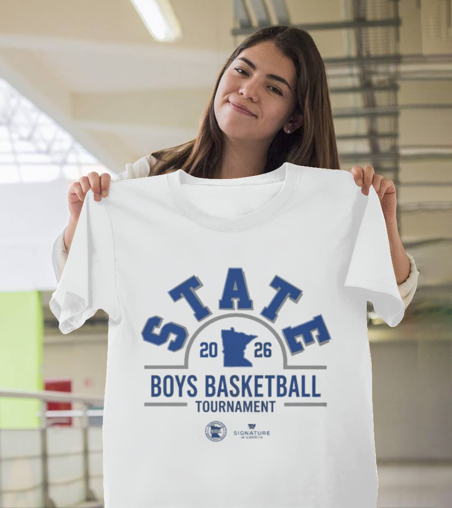 State 2026 Boys Basketball Tournament Minnesota Basketball T-Shirt