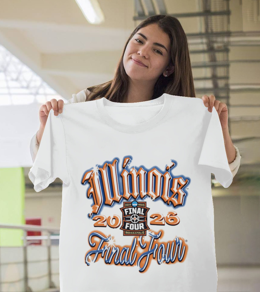 Illinois 2026 Men's Final Four Indianapolis Airbrush T-Shirt