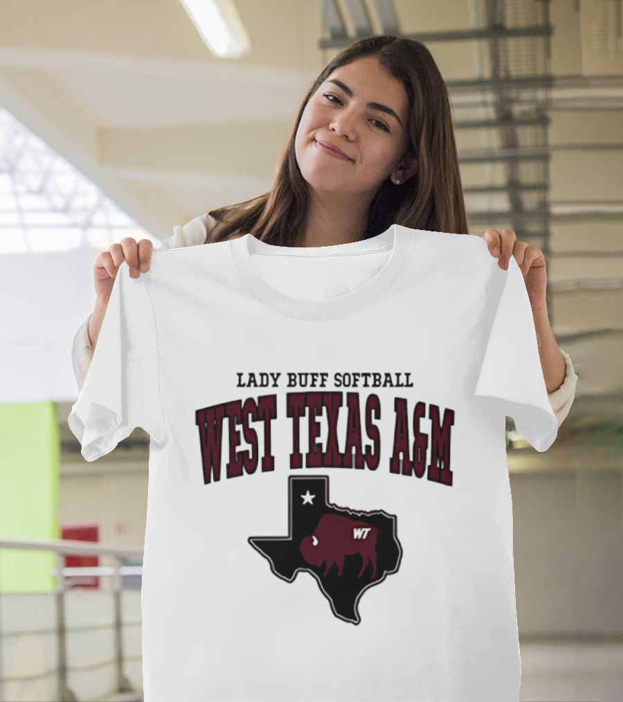Lady Buff Softball West Texas A&M WT Buffalo T-Shirt