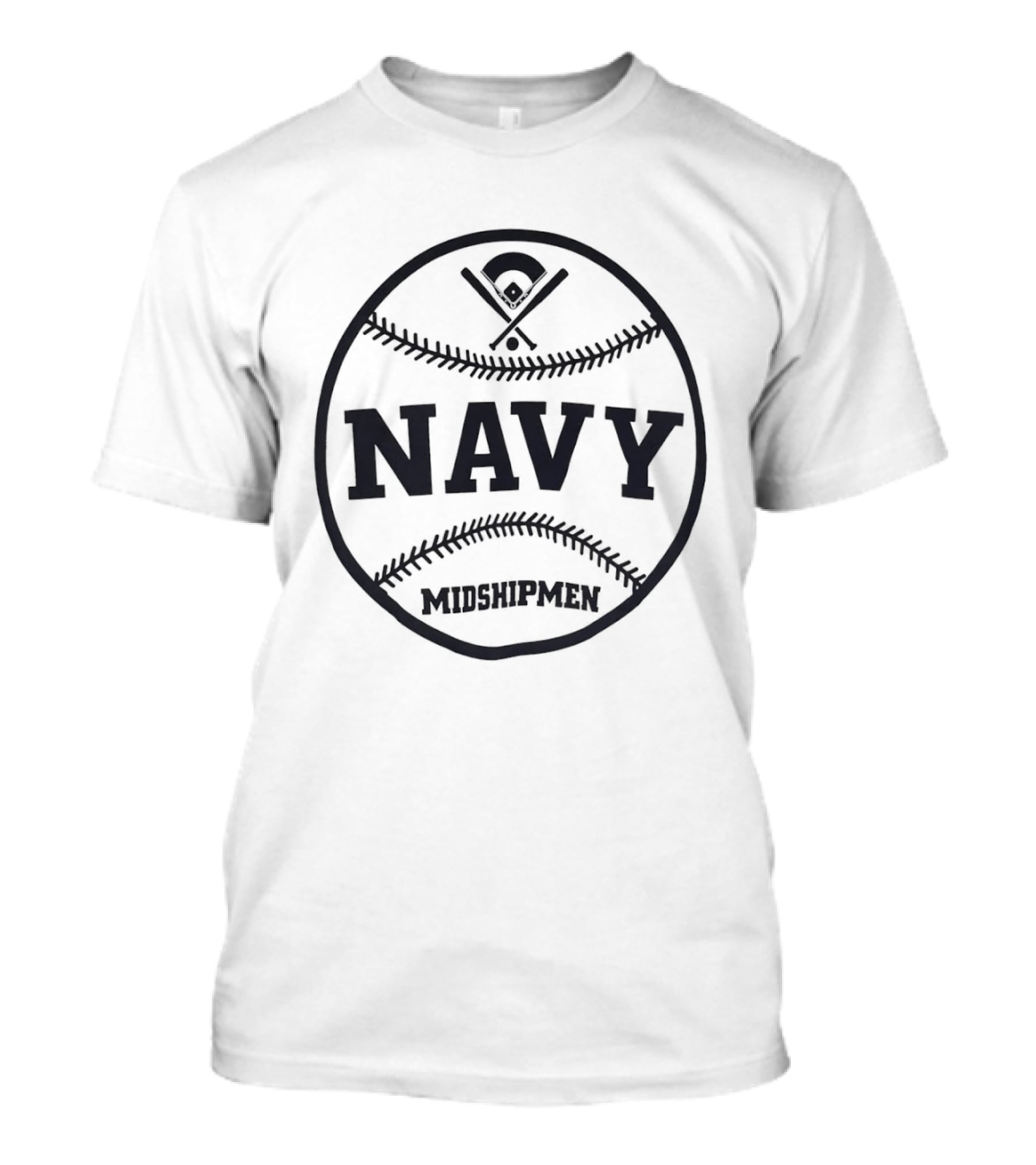 US Navy Midshipmen Baseball Navy Ball Sports Team T-Shirt