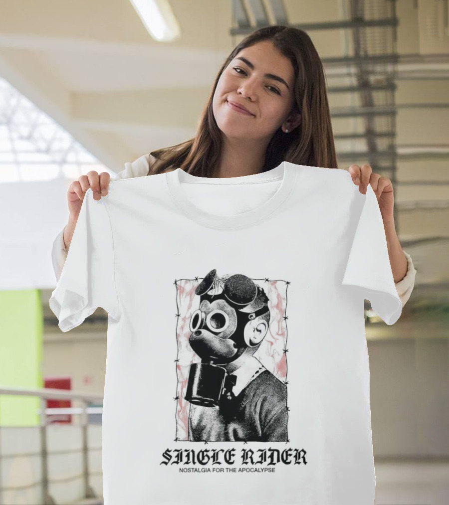 Smoke Rides Walt Disney's Gas Mask Nostalgia For The Apocalypse Halloween T-Shirt