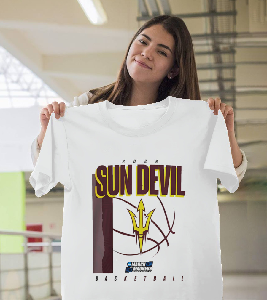 Arizona State Sun Devil Basketball March Madness 2026 T-Shirt