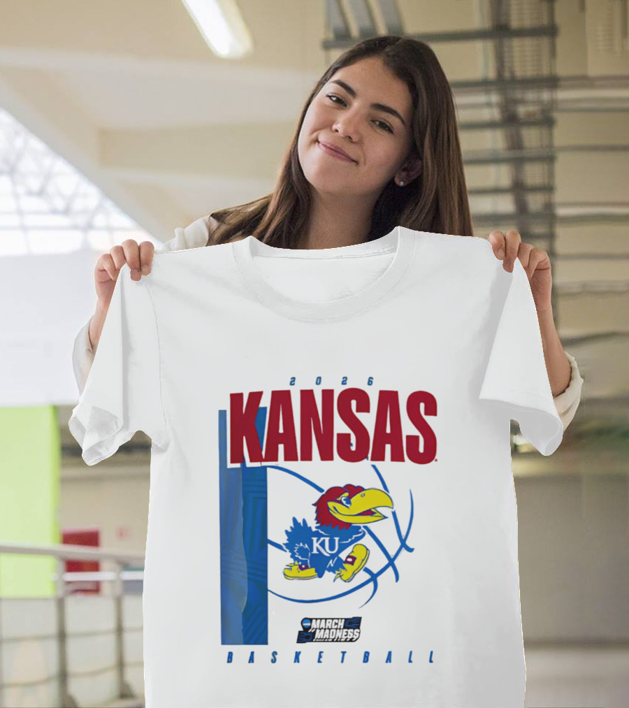Kansas Jayhawks 2026 NCAA March Madness Basketball T-Shirt