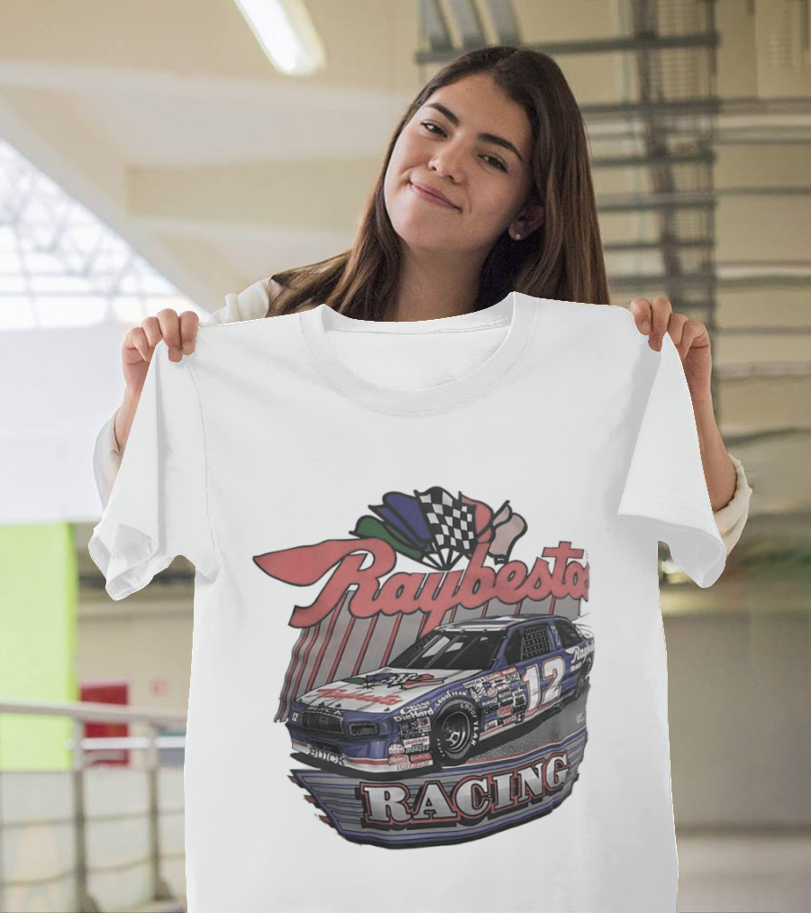 Raybestos Racing 1991 Car No. 12 Checkered Flags T-Shirt