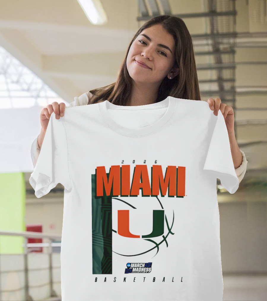 2026 Miami Hurricanes March Madness Basketball NCAA T-Shirt