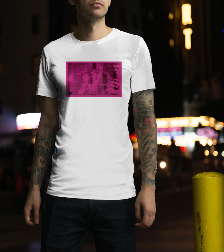 Frail State Of Mind Pink Abstract Band Collage T-Shirt
