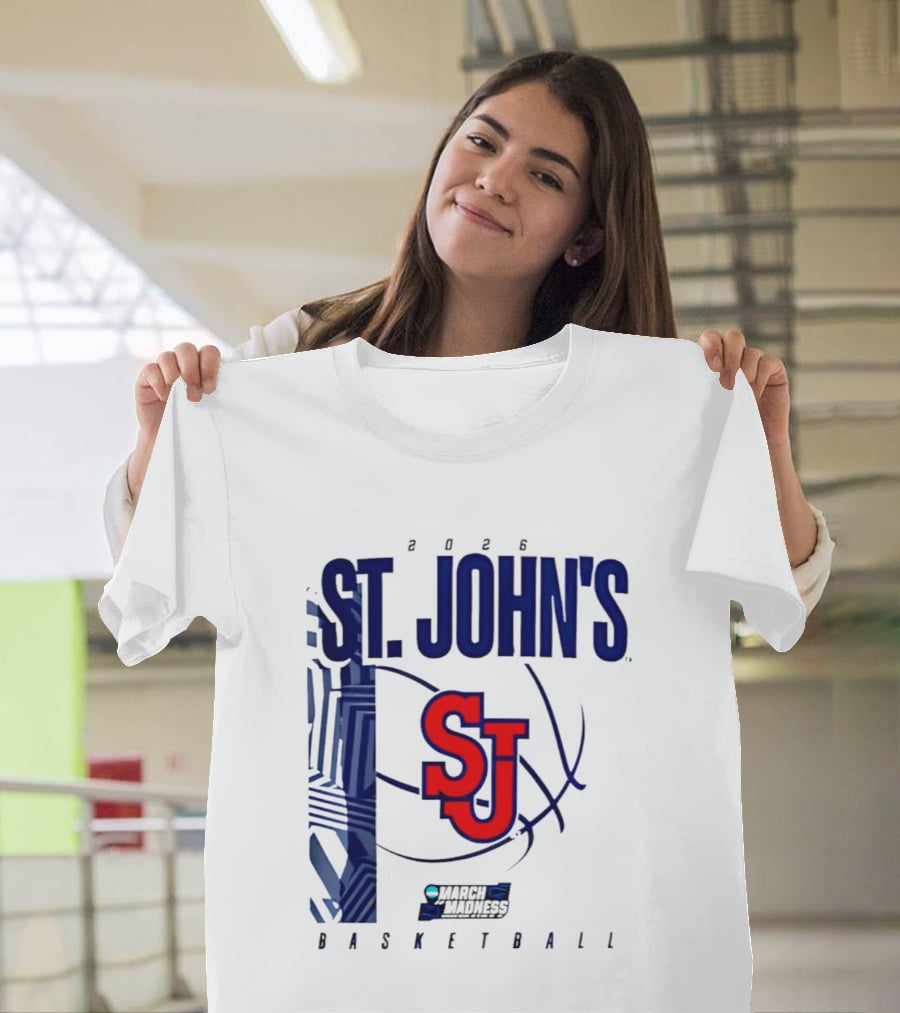 St. John's Red Storm NCAA 2026 March Madness Basketball SJ T-Shirt