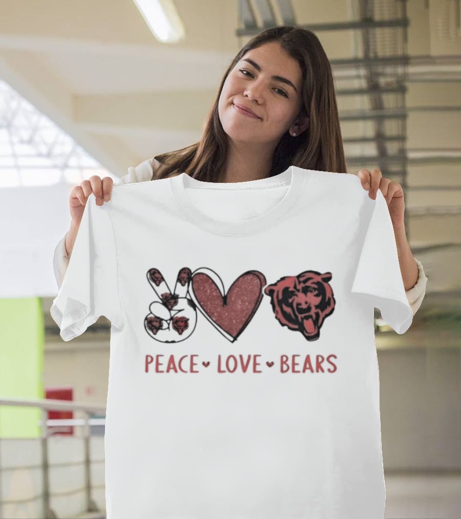 Peace Love Chicago Bears T-Shirt