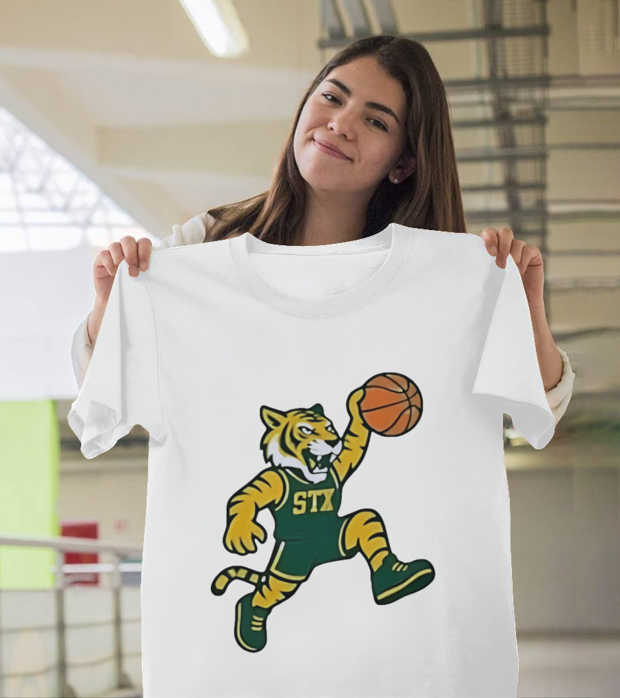Northern Michigan Wildcats Basketball STX Tiger Dunking T-Shirt