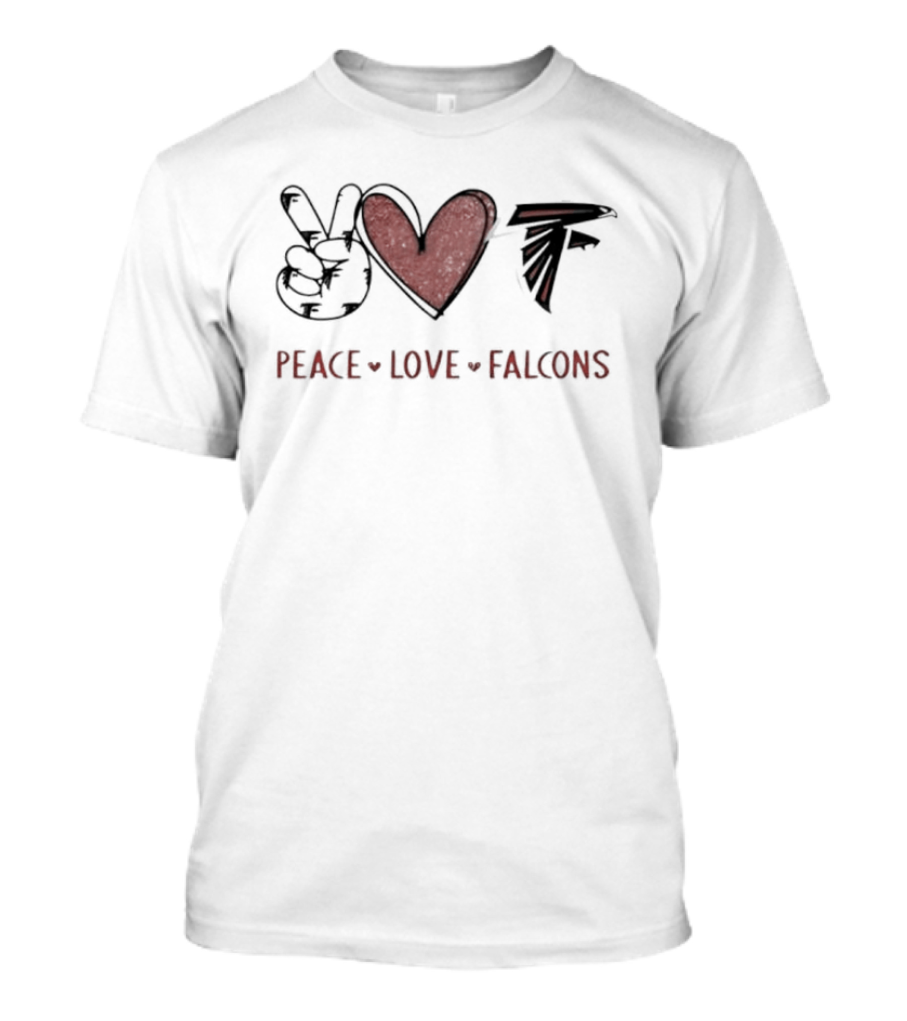 Peace Love Atlanta Falcons T-Shirt