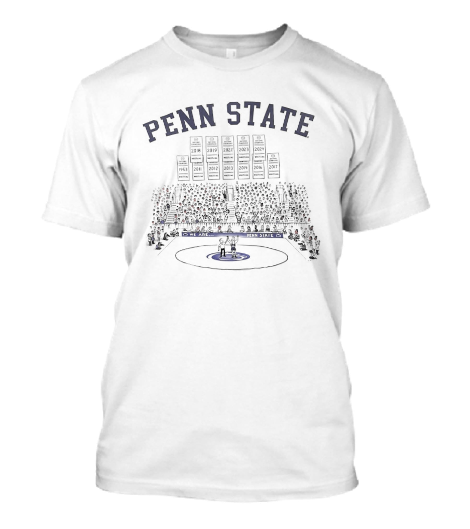 Penn State Wrestling Arena Scene T-Shirt