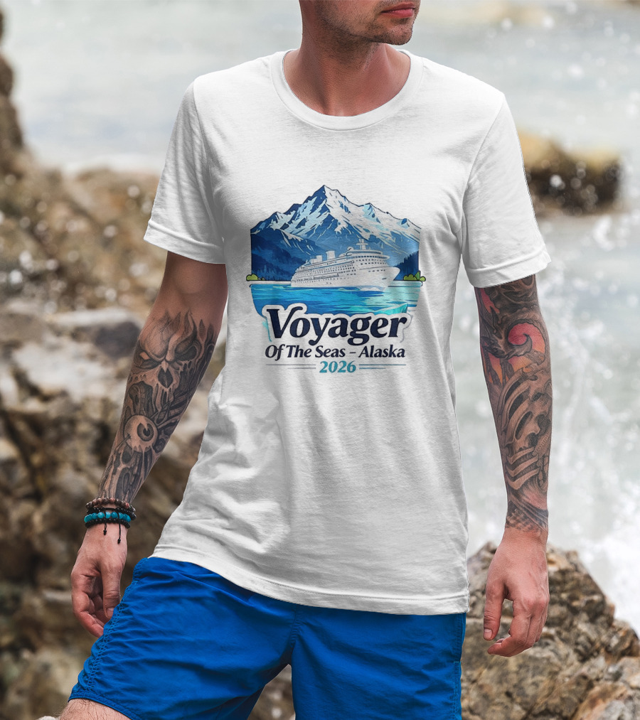Voyager Of The Seas Alaska 2026 Cruise Adventure Glacier Voyage T-Shirt