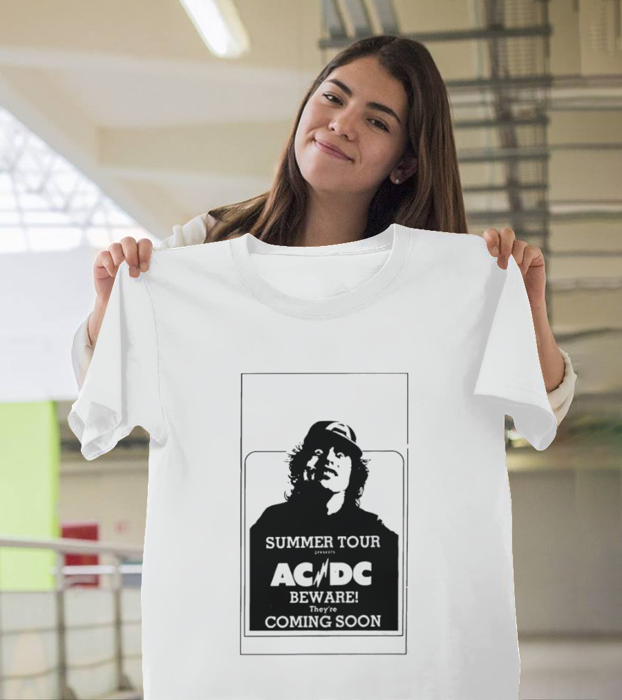 AC DC Summer Tour Beware Coming Soon T-Shirt