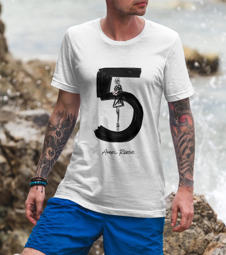 Angel Reese 5 Chicago Sky Basketball T-Shirt