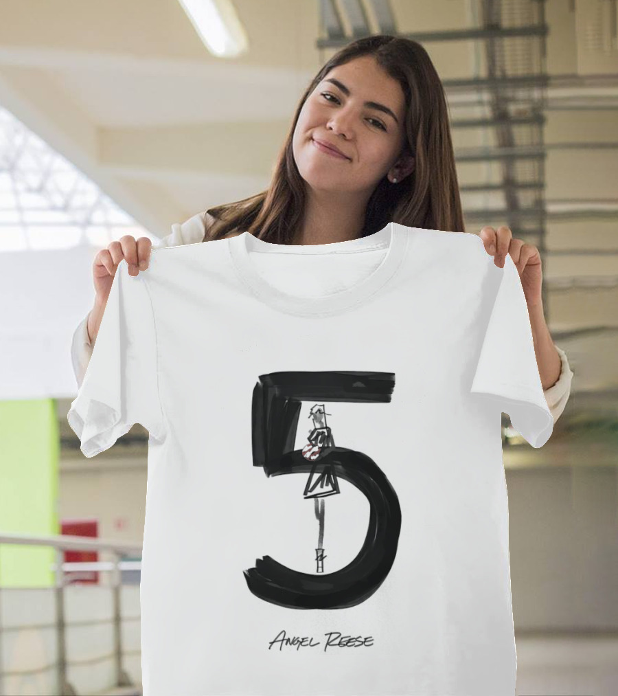 Angel Reese 5 Chicago Sky Basketball T-Shirt