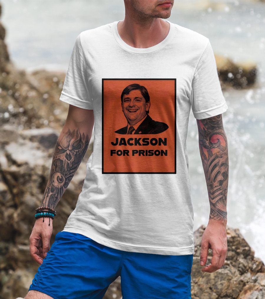 Jackson For Prison Political Satire Red T-Shirt