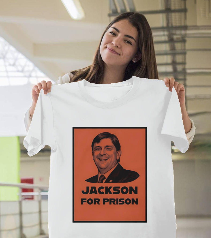 Jackson For Prison Political Satire Red T-Shirt