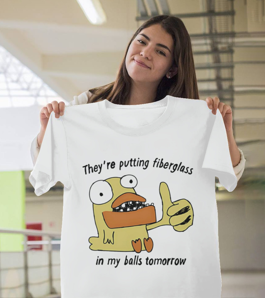 Ducky Momo They're Putting Fiberglass In My Balls Tomorrow Phineas And Ferb T-Shirt