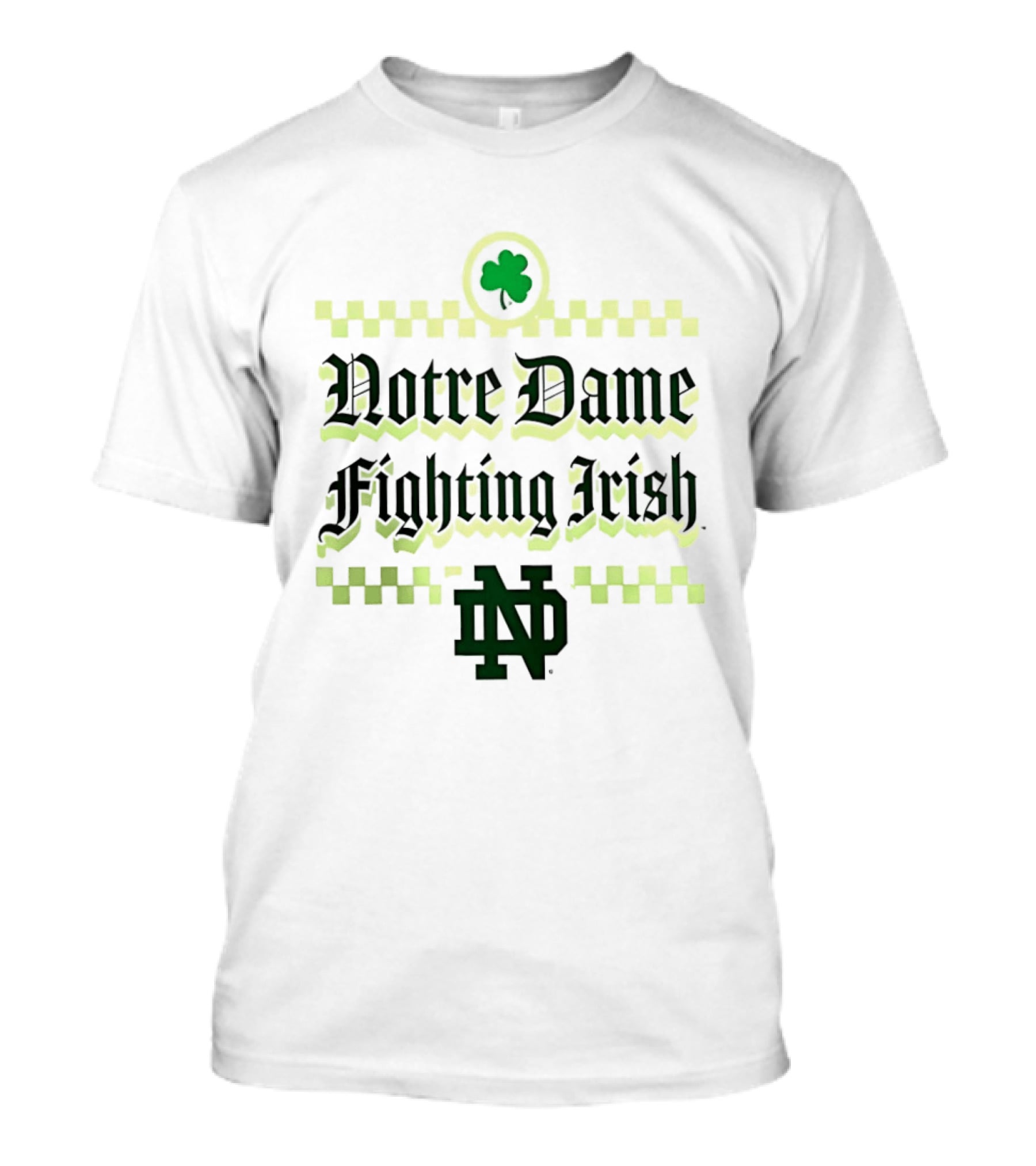 Notre Dame Fighting Irish ND Clover St Patrick's Day T-Shirt