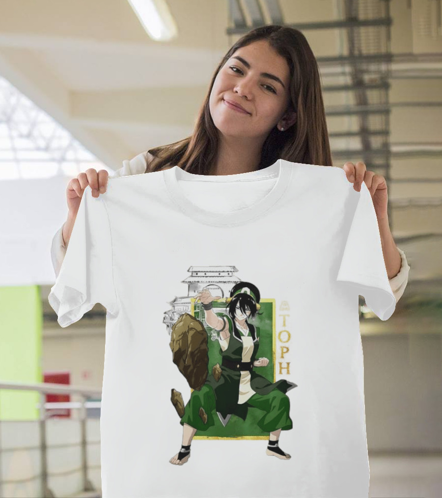 Toph Beifong Earthbending Avatar Character Art With Ba Sing Se T-Shirt