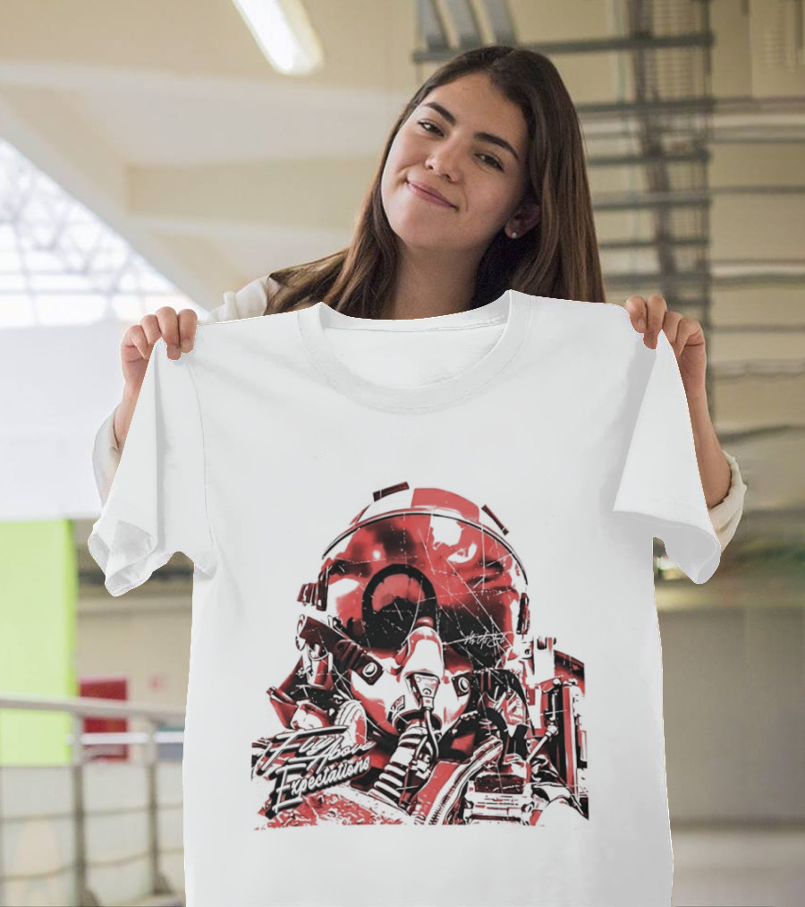 Fly As Eli Fly Above Expectations Fighter Pilot Helmet T-Shirt
