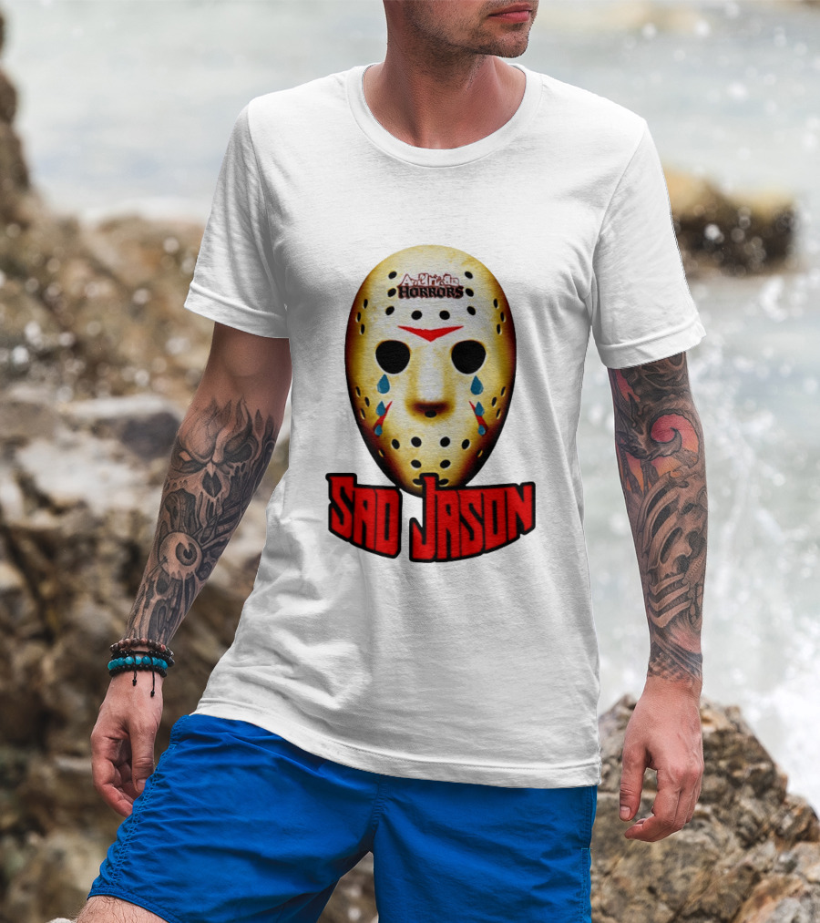 Astros Horrors Sad Jason Voorhees Mask Baseball Tears T-Shirt