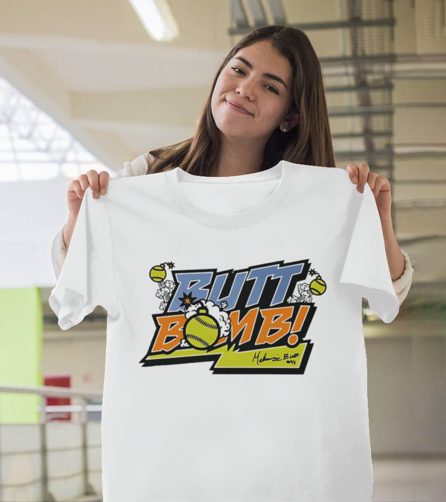 Butt Bomb Softball Explosion Melanie Butt Vols T-Shirt
