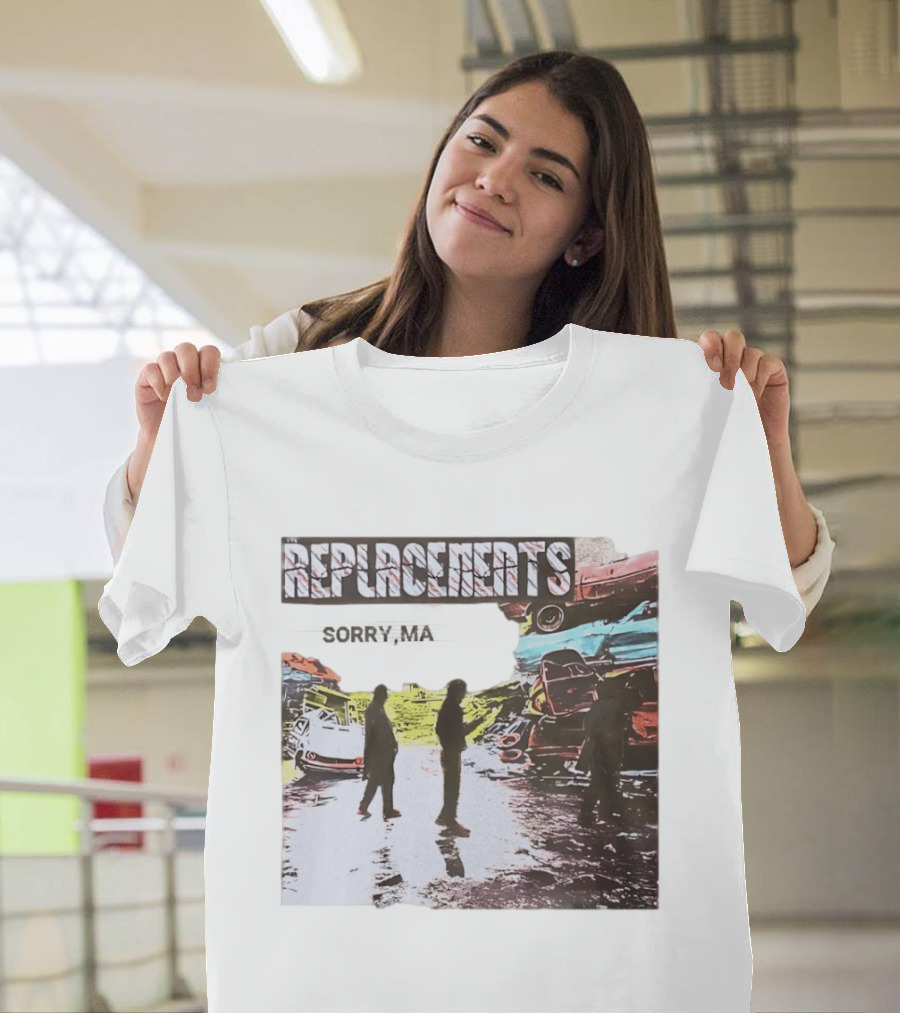 Replacements Sorry Ma Forgot To Take Out The Trash Album Cover Rustic Junkyard Scene T-Shirt