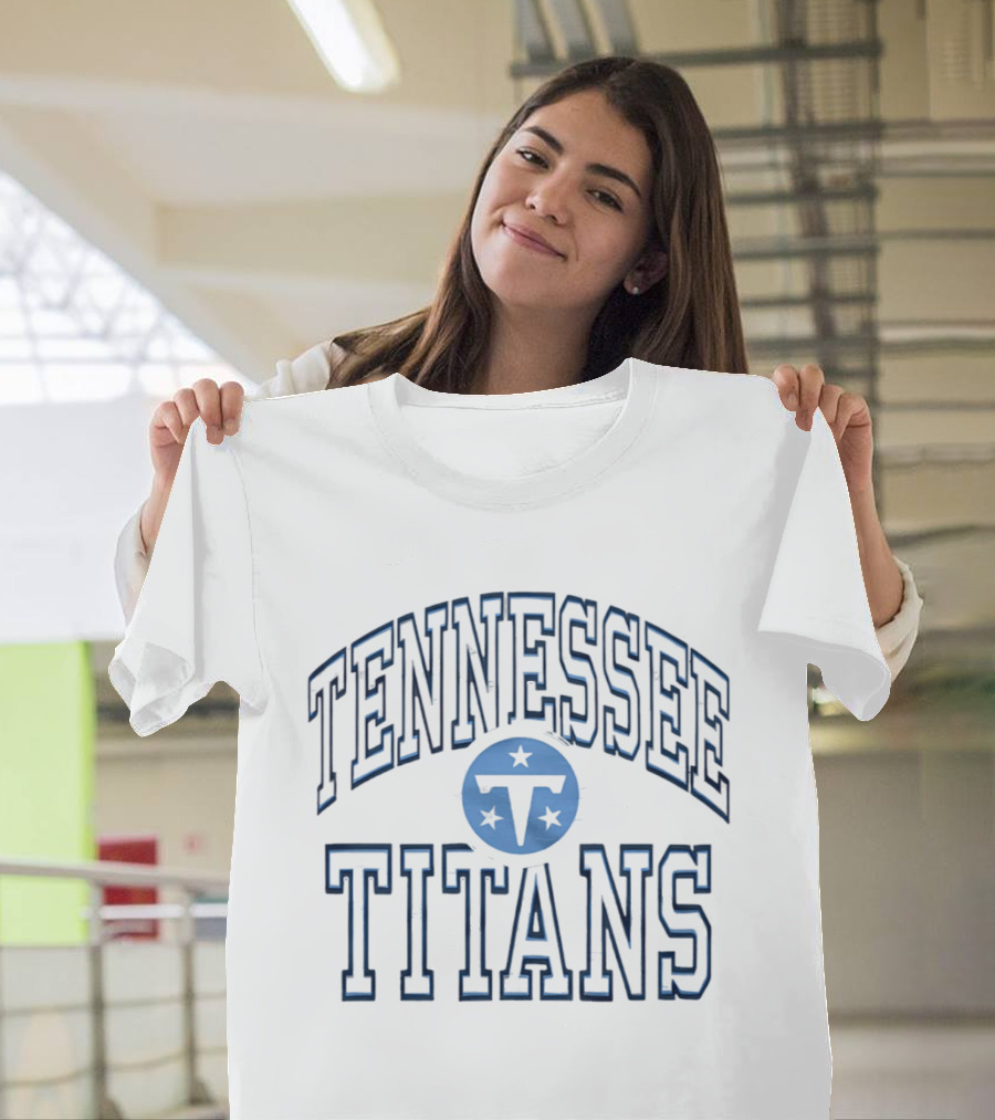Tennessee Titans Arch 2026 Team Logo With Stars T-Shirt
