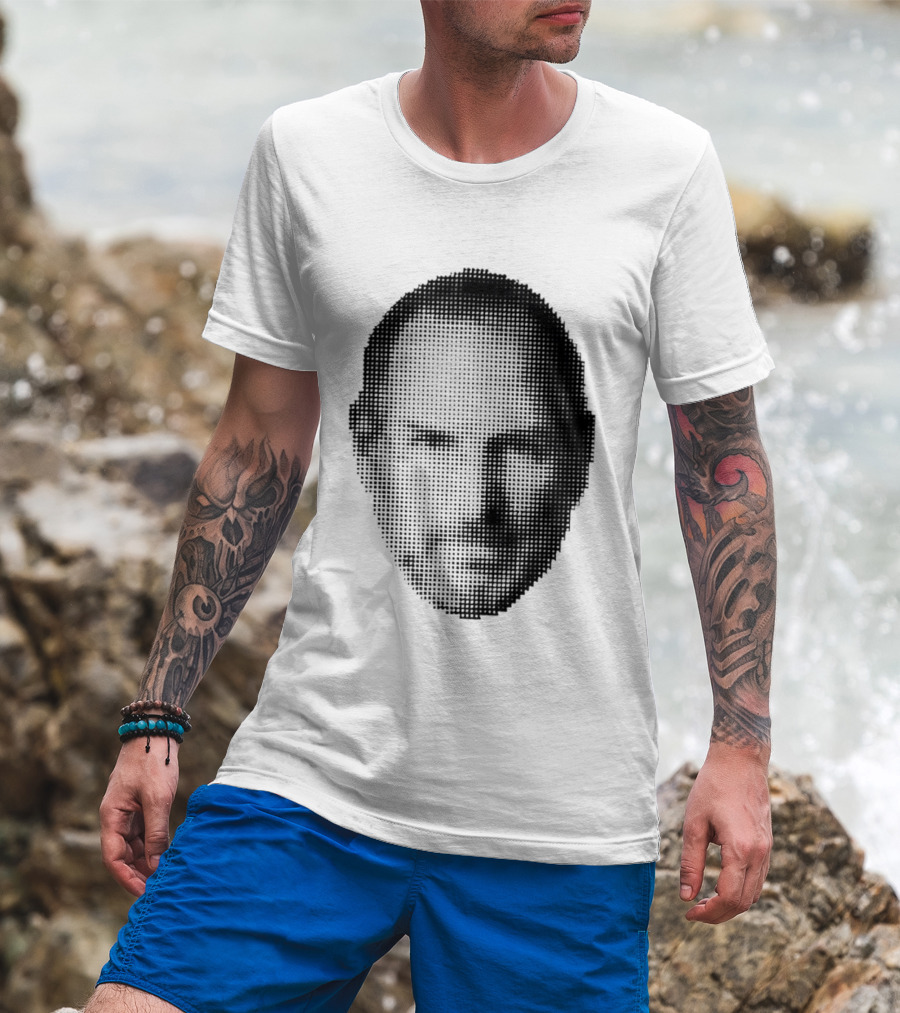 Thinking Differently Steve Jobs Portrait Dot Matrix T-Shirt