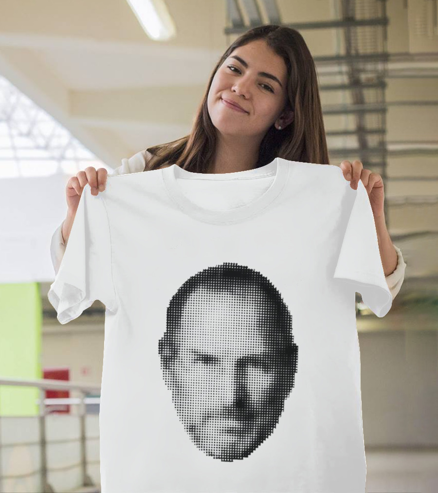Thinking Differently Steve Jobs Portrait Dot Matrix T-Shirt