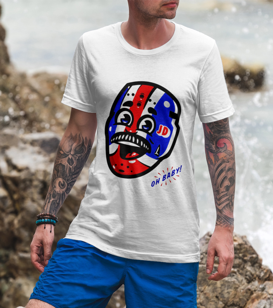 New York Rangers Goalie Mask JD Oh Baby Happy Friday T-Shirt